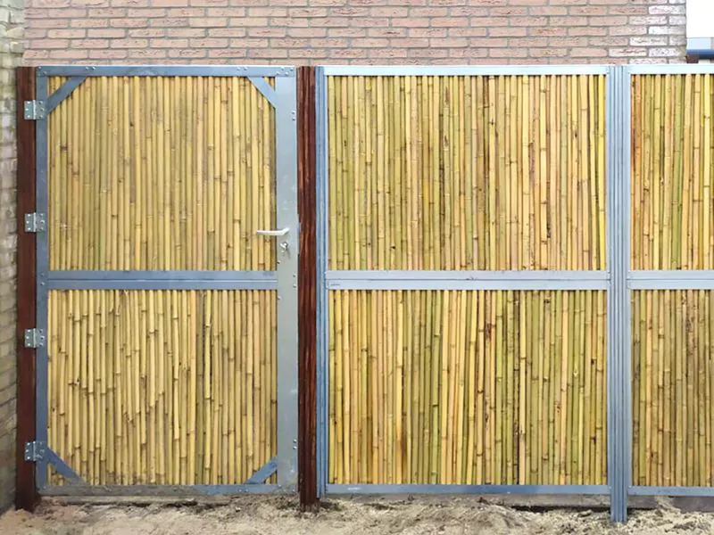 balkongeländer sichtschutz bambus Bambus-Sichtschutzzaun | Vollrohr