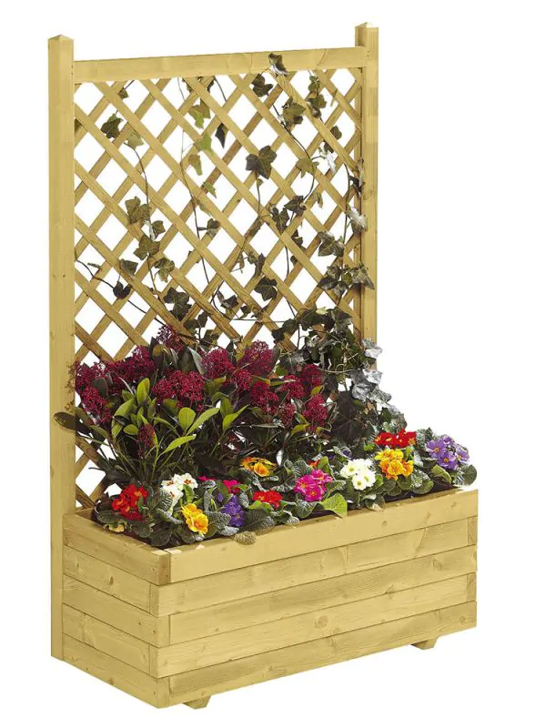 blumenkasten 70 x 30 Holz Blumenkasten – Blumenkübel Balkonkasten Pflanzkasten – 40&70x30x30 cm  – FaHome main image 1