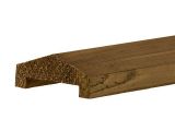 Oberlatte braunes Kiefernholz für Holzzaun | Länge 180 cm