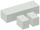 Fundamentblock Schiebetor | für 6 / 7 / 8 Meter | Links