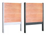 Rhombus Douglasienholz-Betonzaun Paket