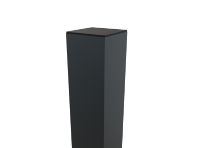 Aluminium Torpfosten | Boston 9 x 9 cm | Länge 275 cm | RAL7016