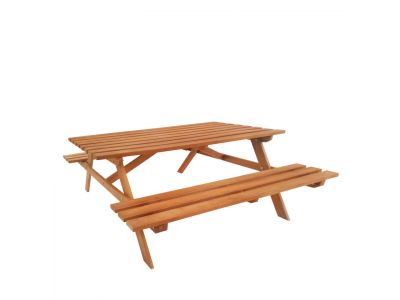 Hardhouten picknicktafel 160x150x75cm
