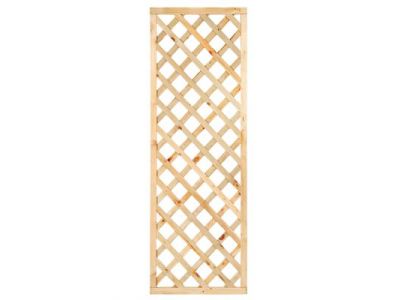 Kiefernholz Rankgitter | Breite 60 cm | Höhe 180 cm | Diagonal mit Rahmen