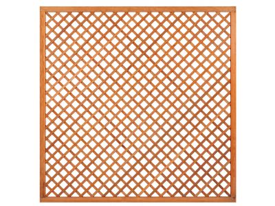 Hartholz Rankgitter | Breite 180 cm | Höhe 180 cm | Diagonal mit Rahmen