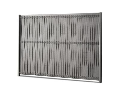 Zaunblende | WPC | Höhe 193 cm | Masche 5 cm | Anthrazitgrau