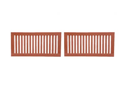 Doppeltor Padouk TP08 (mit Beschlägen & Riegel)