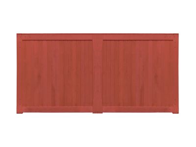 Doppeltor Padouk TP50 (mit Beschlägen & Riegel)