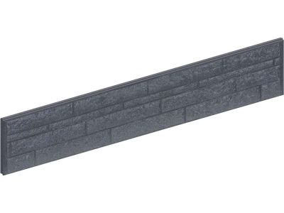 Beton Unterplatte | Länge 184 cm | Höhe 24 cm | Felsmotiv