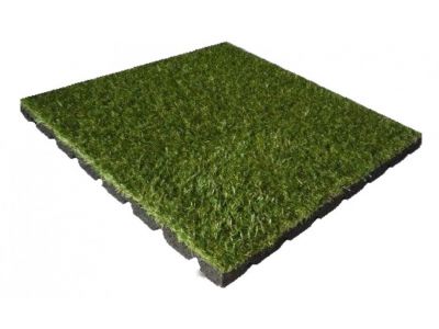 Gummifliese Kunstrasen 50 x 50 cm