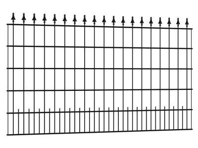 Schmuckzaun Sagitta | 2 Meter breit | Schwarz