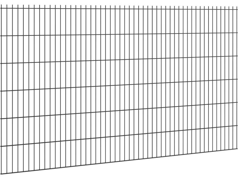 Doppelstabmattenzaun 6/5/6 | 2.5 Meter breit | Ohne Überstände