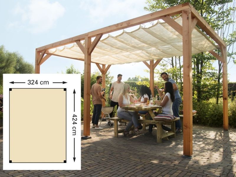 Douglasien-Pergola 324 x 424 cm