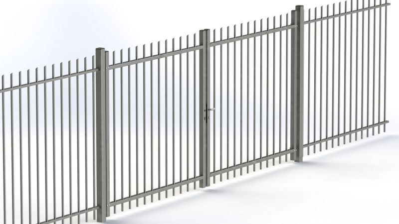 Doppelflügeltor Premium rund 400 cm breit