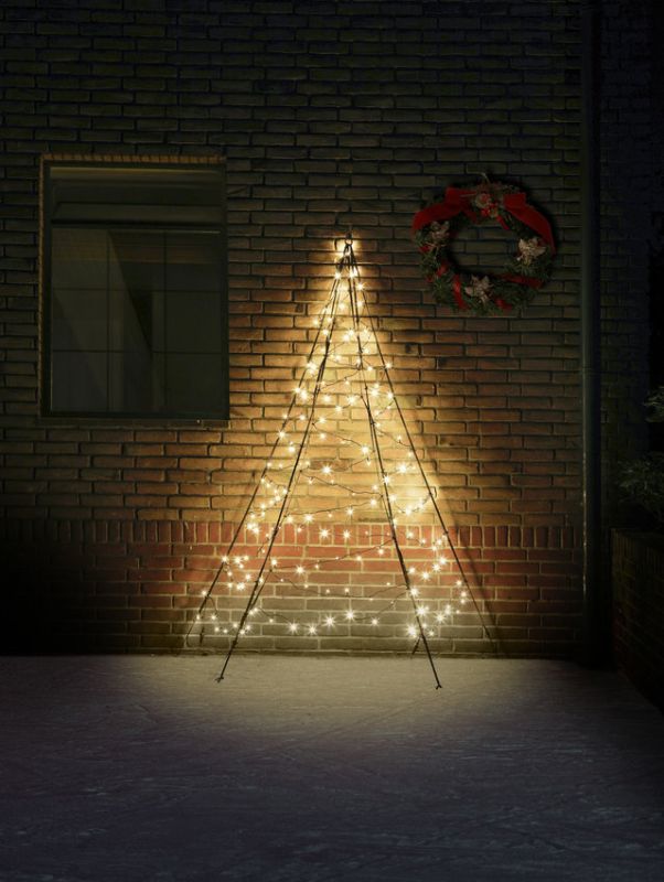 Fairybell Wand-Weihnachtsbaum 200 cm | 180 LEDs | warmweiß