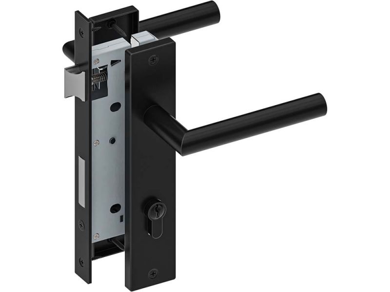150mm 6 Schlichter Ringtor Riegel Griff Gartentor Tür schwarz oder