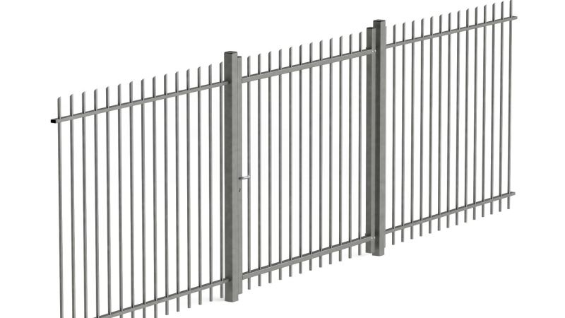 Einfaches Drehtor Premium rund 150 cm breit