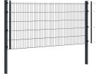 Komplettpaket Doppelstabmattenzaun Deluxe Ø 8/6/8 | 2.5 Meter breit