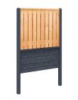 Douglas-Holz Beton Zaunpaket