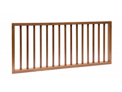 Holzzaun Hartholz | Breite 180 cm | Höhe 80 cm