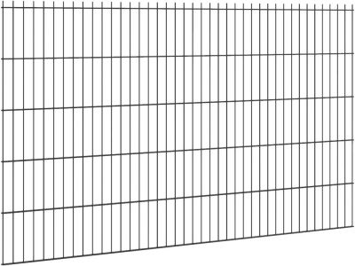 Doppelstabmatten Zaun 656 grau, 200cm breit, 103cm hoch