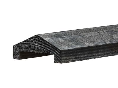 Oberlatte schwarzes Kiefernholz | länge 180 cm