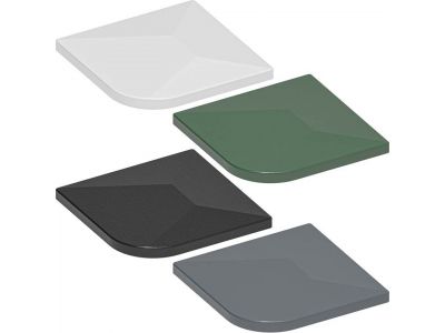 Aluminium Kappe | 60 x 60 mm | mit Überstand