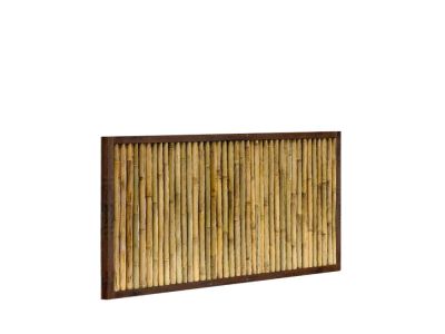 Bambus Sichtschutz | Breite 200 cm | Cortenstahl