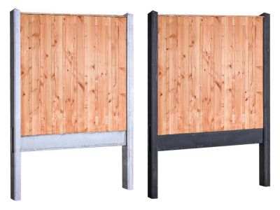 Red Class Holz-Betonzaun Paket