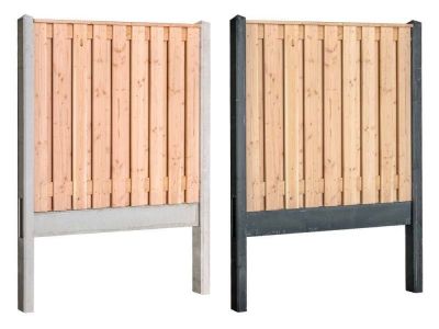 Holz-Beton Zaun Paket