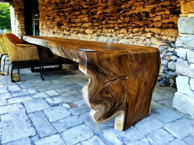 Baumstammtisch Wasserfall | Suarholz | Skylt Lack
