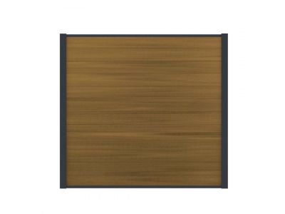 Premium WPC Sichtschutzzaun | Teak