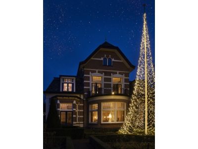 Fairybell Fahnenmast-Weihnachtsbaum 1000 cm | 4000 LEDs | warmweiß