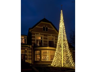 Fairybell Fahnenmast-Weihnachtsbaum 1000 cm | 8000 LEDs | warmweiß