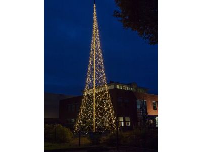 Fairybell Fahnenmast-Weihnachtsbaum 1200 cm | 4000 LEDs | warmweiß