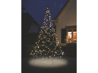 Fairybell Weihnachtsbaum mit Mast 300 cm | 480 LEDs | warmweiß - twinkle