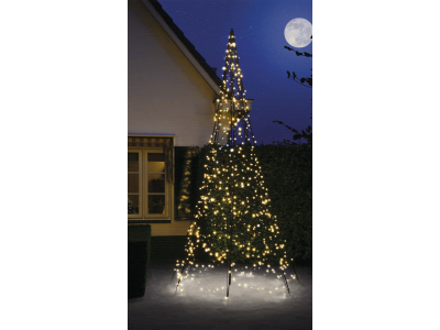 Fairybell Weihnachtsbaum mit Mast 400 cm | 640 LEDs | warmweiß - twinkle
