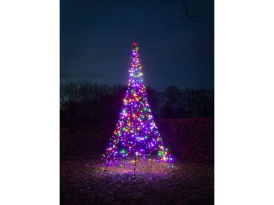Fairybell Weihnachtsbaum mit Mast 400 cm | 640 LEDs | mehrfarbig
