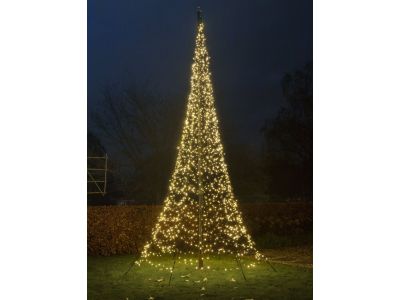 Fairybell Fahnenmast-Weihnachtsbaum 600 cm | 2000 LEDs | warmweiß
