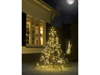 Fairybell Weihnachtsbaum mit Mast 150 cm | 240LEDs | warmweiß