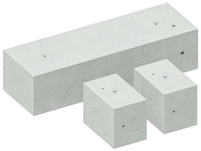 Fundamentblock Schiebetor | für 6 / 7 / 8 Meter | Links