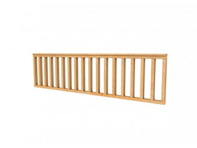 Holzzaun | Höhe 73 cm | Douglasie