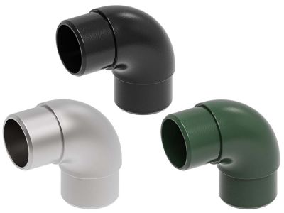 Alu-Kniestück für Rundrohr 60 mm