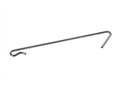 Abstandshalter für Profil | Länge 185 mm | Ø 4.5 mm | Verzinkt