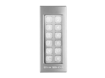 Locinox Slimstone X | Witterungsbeständige Codetastatur mit externen Relais