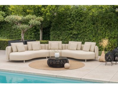Loungeset Madeira | 3-teilig | Rund | Stoffbezug