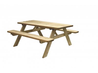 Picknicktisch Easy | 42 mm dick | Tischplatte 180 x 70 cm