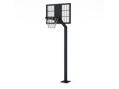 Basketballständer | Höhe 260 cm | Mit Bodenplatte | Beschichtet