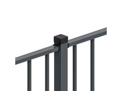 Stabgitterzaun | 2.2 Meter breit | Rund glatt