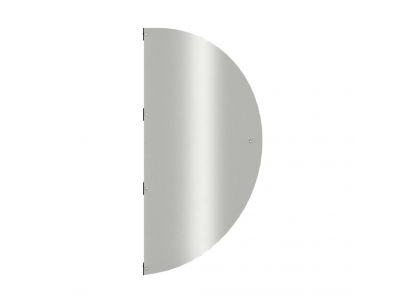 Halbkreisförmiges Aluminiumschild 114 x 66,4 cm